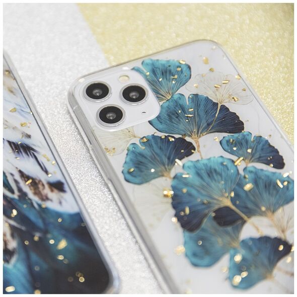 Gold Glam case for Samsung Galaxy S21 leaves 5900495924186