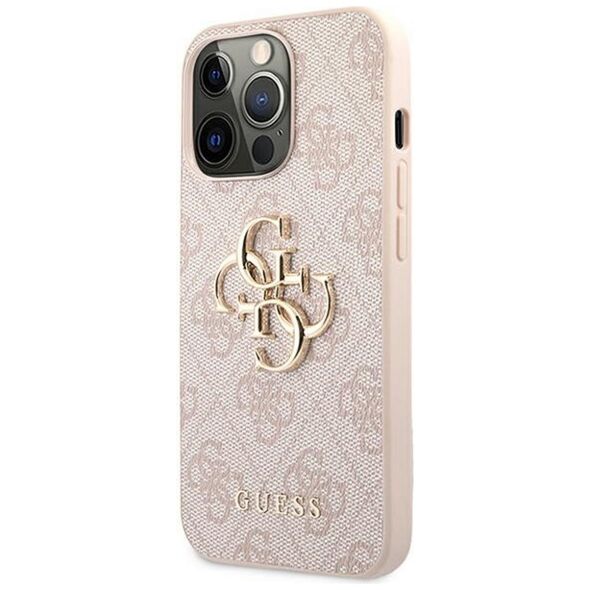 Guess case for iPhone 13 Pro / 13 6,1&quot; GUHCP13L4GMGPI pink hard case 4G Big Metal Logo 3666339024857