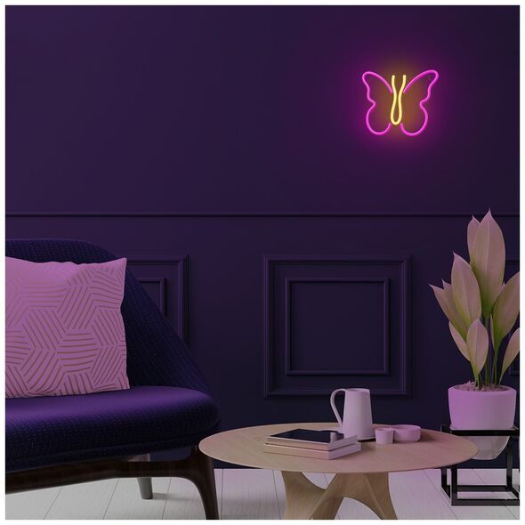 Neon LED Light BUTTERFLY pink NNE03 Neolia 5900495060235