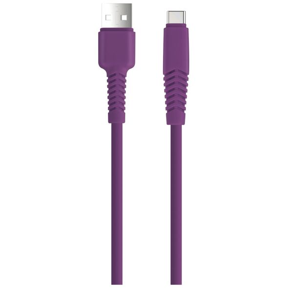 Setty cable USB - USB-C 1,5 m 2,1A KSA-C-1.5219 purple 5900495072986