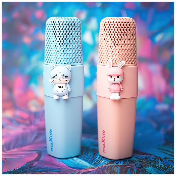Maxlife Bluetooth microphone with speaker Animal MXBM-500 blue 5900495094032