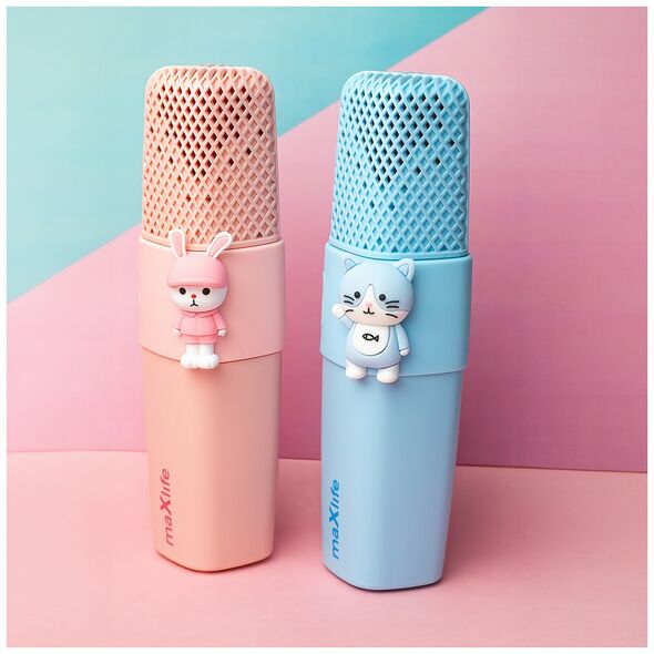 Maxlife Bluetooth microphone with speaker Animal MXBM-500 blue 5900495094032