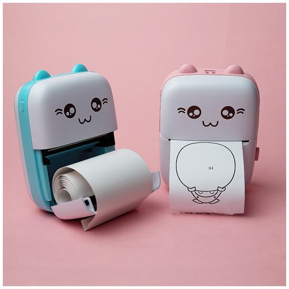 Maxlife Bluetooth thermal printer MXTP-100 pink 5900495198006