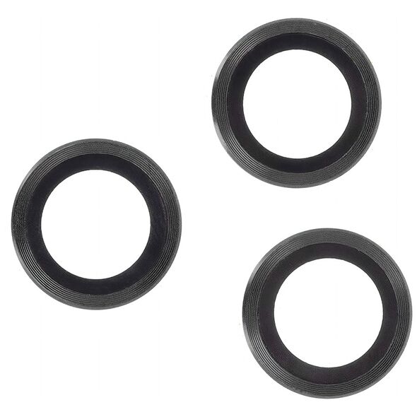 Set of lens glasses for iPhone 15 / 15 Plus black frame (2 pcs) 5900495649768