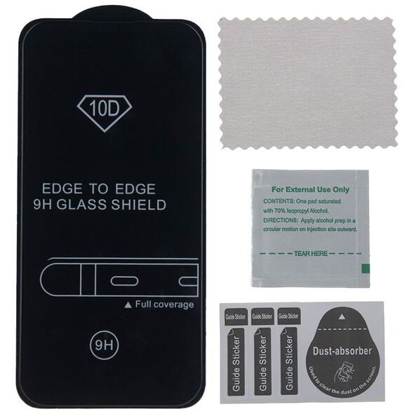 Tempered glass 10D for Samsung Galaxy S24 Ultra black frame 5900495678973