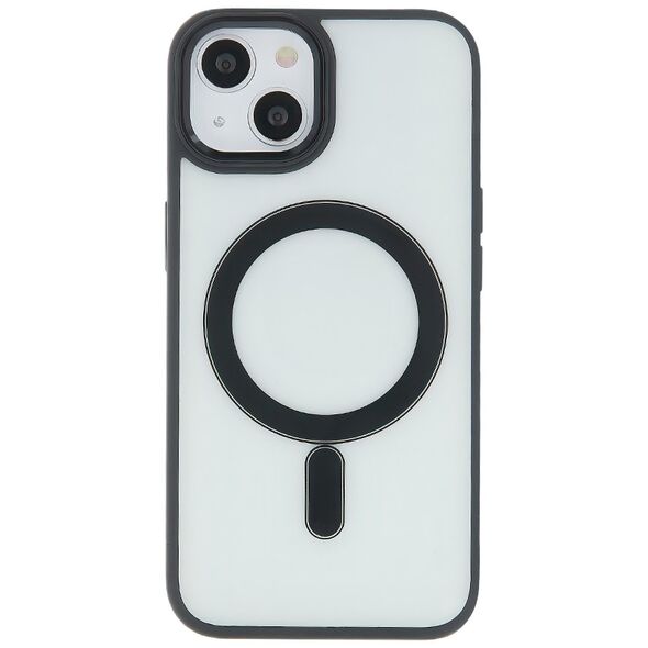 Satin Clear Mag case for iPhone 15 Pro Max 6,7&quot; black 5907457714007