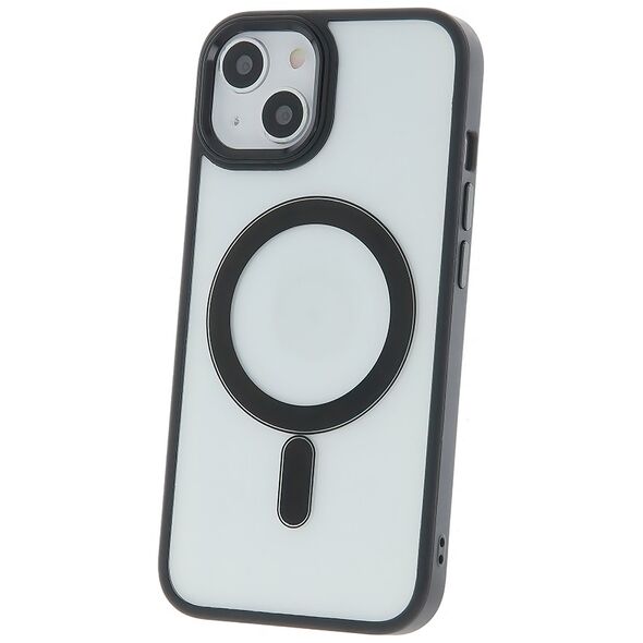Satin Clear Mag case for iPhone 15 Pro Max 6,7&quot; black 5907457714007