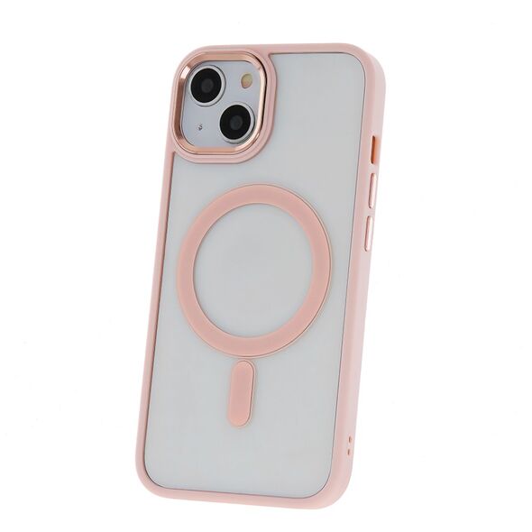 Satin Clear Mag case for iPhone 15 Pro Max 6,7&quot; pink 5907457714328