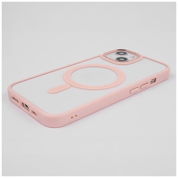 Satin Clear Mag case for iPhone 15 Pro Max 6,7&quot; pink 5907457714328