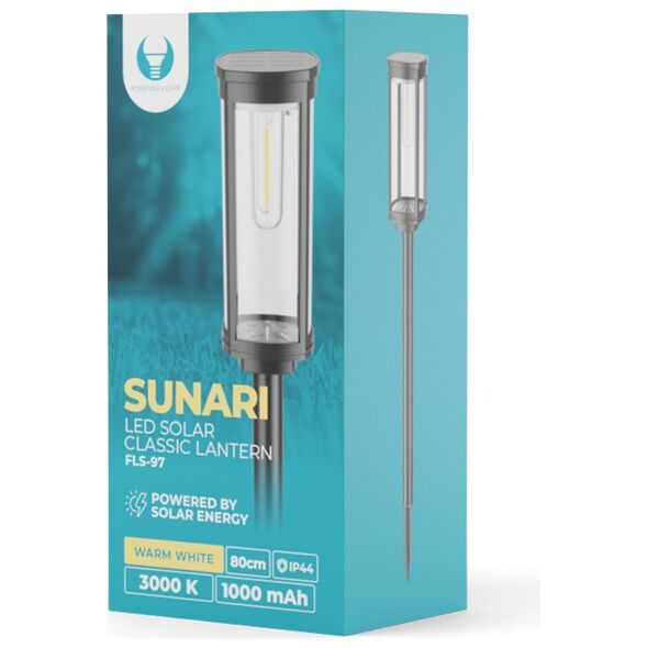 SUNARI Solar Lamp LED FLS-97 CLASSIC Post 3000K 1000mAh Ni-MH Forever Light 5907457720725