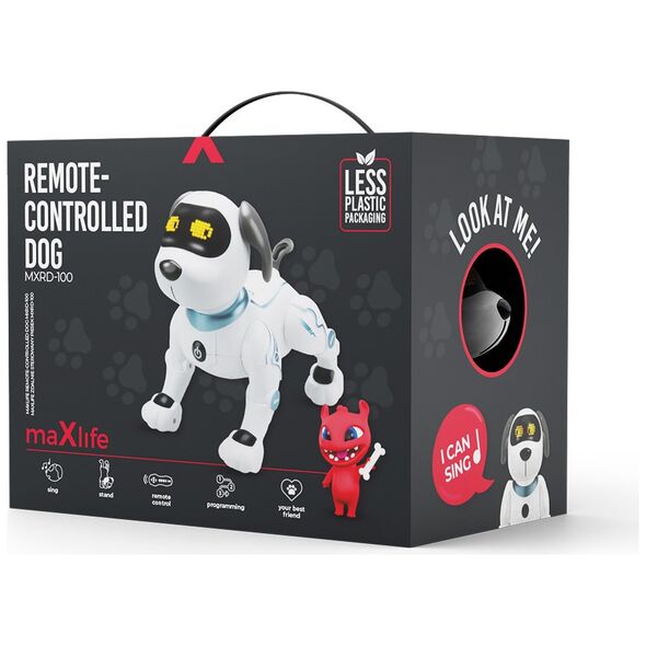 Maxlife remote-controlled dog MXRD-100 white 5907457734890