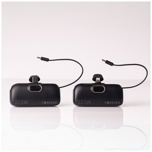 Forever mini power bank MTB-100 22.5W 5000 mAh Lightning black 5907457751224