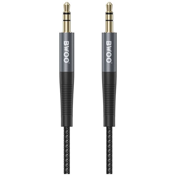 BWOO Nylon braided+Aluminum-alloy shell aux cable BO-AUX064 3.5mm to 3.5mm 6933654806527