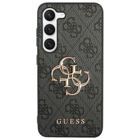 Guess case for Samsung Galaxy A55 GUHCSA554GMGGR black HC PU big 4G metal logo 3666339259570