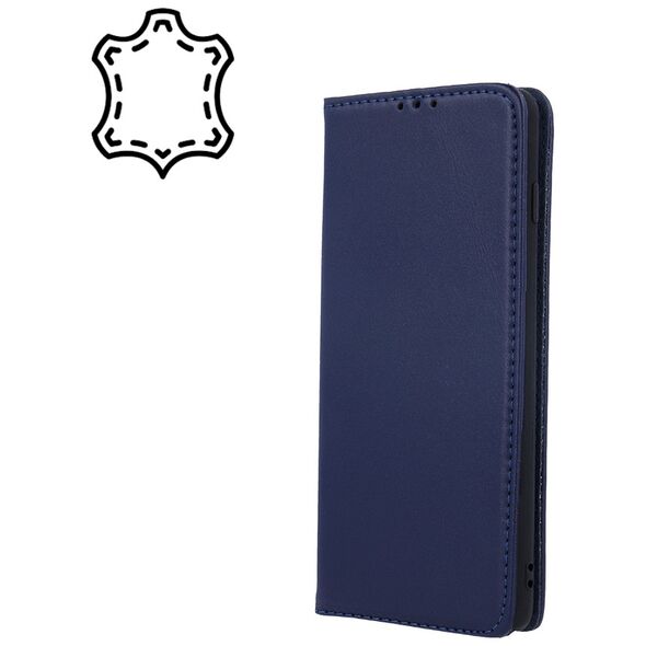 Genuine Leather Smart Pro for iPhone 16 Pro 6,3&quot; navy blue 5907457795211