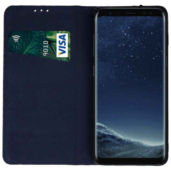 Genuine Leather Smart Pro for iPhone 16 Pro 6,3&quot; navy blue 5907457795211