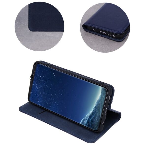 Genuine Leather Smart Pro for iPhone 16 Pro 6,3&quot; navy blue 5907457795211