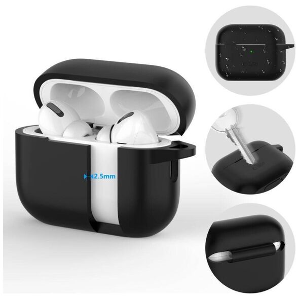 Case for APPLE AIRPODS PRO 1 / 2 Tech-Protect Silicone Hook Dusty pink 5906302313341