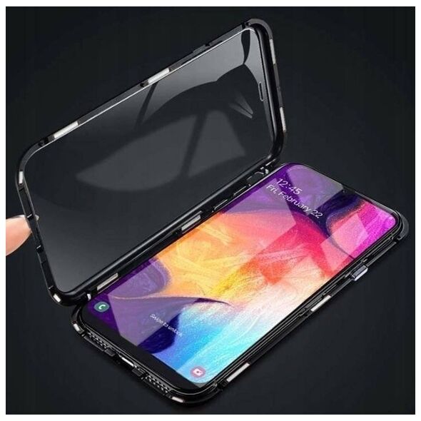 Case SAMSUNG GALAXY A53 5G Double Magnetic 360° Aluminum and Tempered Glass black 5904161125358