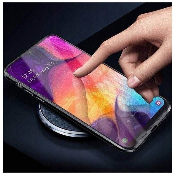 Case SAMSUNG GALAXY A53 5G Double Magnetic 360° Aluminum and Tempered Glass black 5904161125358