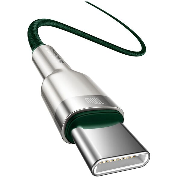 Baseus cable Cafule Metal PD USB-C - USB-C 2,0 m green 100W 6953156202399