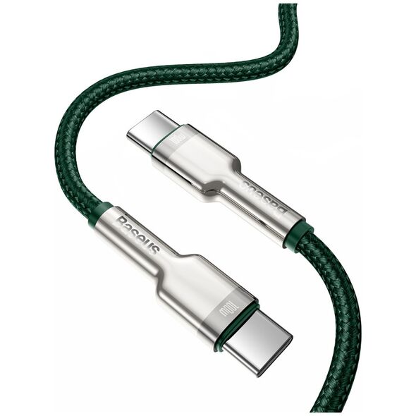Baseus cable Cafule Metal PD USB-C - USB-C 2,0 m green 100W 6953156202399