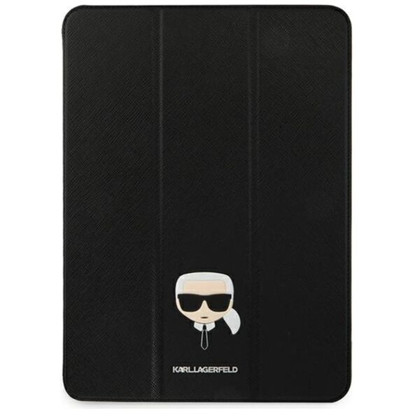 Karl Lagerfeld case for iPad 12,9&quot; Pro 2021 KLFC12OKHK Book Cover black Saffiano Karl Head 3666339030407