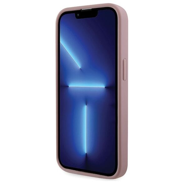 Guess case for iPhone 14 Pro 6,1&quot; GUHCP14LHDGTPP pink hardcase Rhinestone Triangle 3666339120115