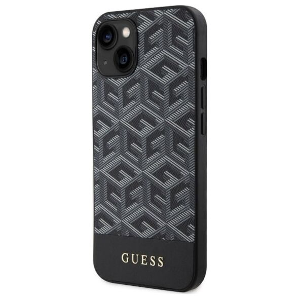 Guess case for iPhone 14 6,1&quot; GUHMP14SHGCFSEK black hard case GCube Stripes MagSafe 3666339112424