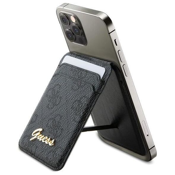 Guess wallet GUWMSHG4SHK black Cardslot Magsafe Stand 4G Classic 3666339170417