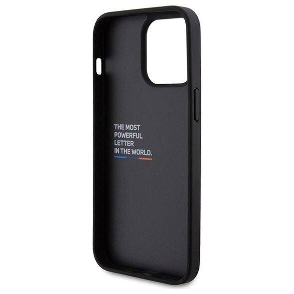 BMW case for iPhone 15 Pro Max 6,7&quot; BMHCP15X22NBCK black HC PU Carbon 3666339143862
