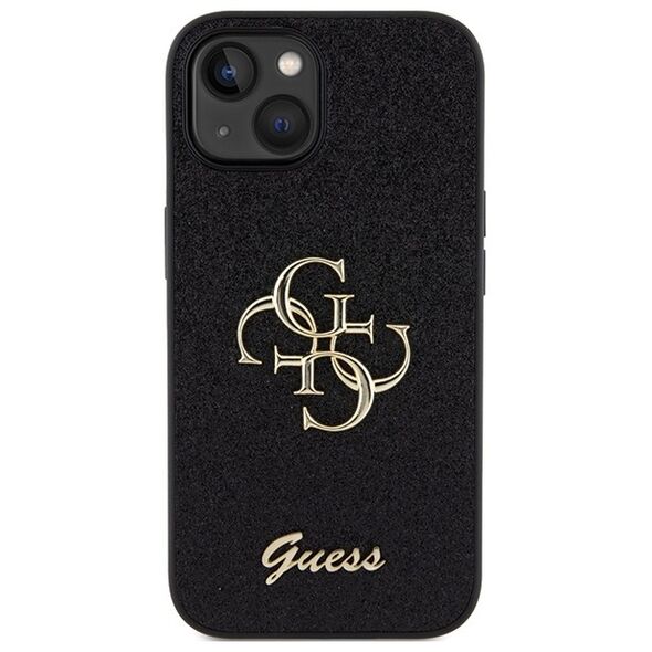 Guess case for iPhone 15 6,1&quot; GUHCP15SHG4SGK black HC Fixed Glitter Big 4G 3666339147365