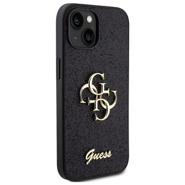 Guess case for iPhone 15 6,1&quot; GUHCP15SHG4SGK black HC Fixed Glitter Big 4G 3666339147365