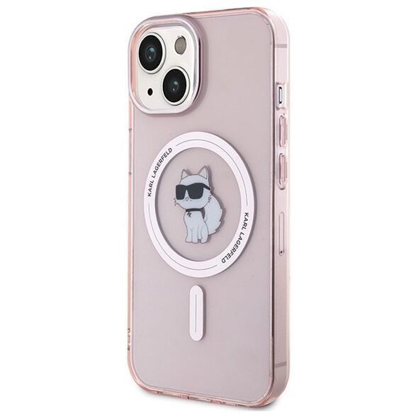 Karl Lagerfeld case for iPhone 15 6,1&quot; KLHMP15SHFCCNOP pink HC Magsafe IML C 3666339162511