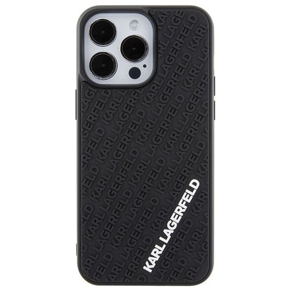 Karl Lagerfeld case for iPhone 15 Pro Max 6,7&quot; KLHCP15X3DMKRLK black HC 3D Multi Logo 3666339164348