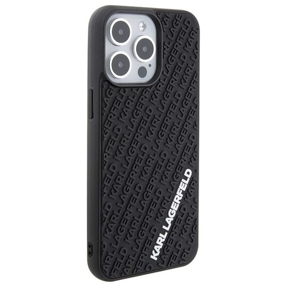 Karl Lagerfeld case for iPhone 15 Pro Max 6,7&quot; KLHCP15X3DMKRLK black HC 3D Multi Logo 3666339164348