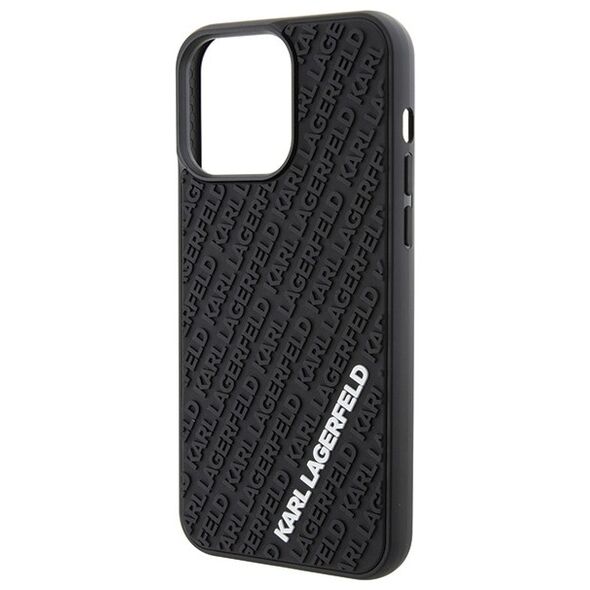 Karl Lagerfeld case for iPhone 15 Pro Max 6,7&quot; KLHCP15X3DMKRLK black HC 3D Multi Logo 3666339164348