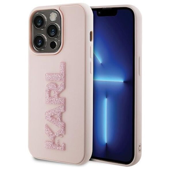 Karl Lagerfeld case for iPhone 15 Pro Max 6,7&quot; KLHCP15X3DMBKCP pink HC 3D Logo Glitter 3666339166502
