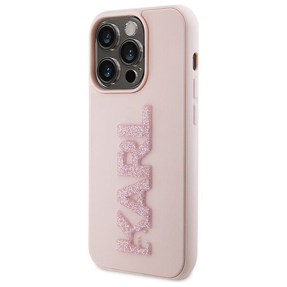Karl Lagerfeld case for iPhone 15 Pro Max 6,7&quot; KLHCP15X3DMBKCP pink HC 3D Logo Glitter 3666339166502