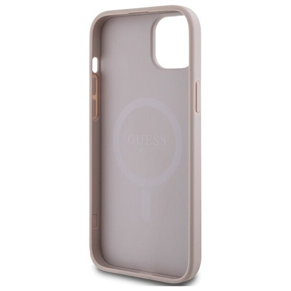 Guess case for iPhone 14 6,1&quot; GUHMP14SG4GFRP pink HC MAGSAFE PU 4G RING CLASSIC LOGO 3666339226701