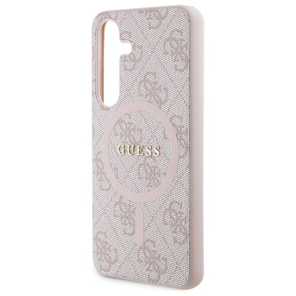 Guess case for Samsung Galaxy S24 GUHMS24SG4GFRP pink HC MAGSAFE PU 4G RING CLASSIC LOGO 3666339241513