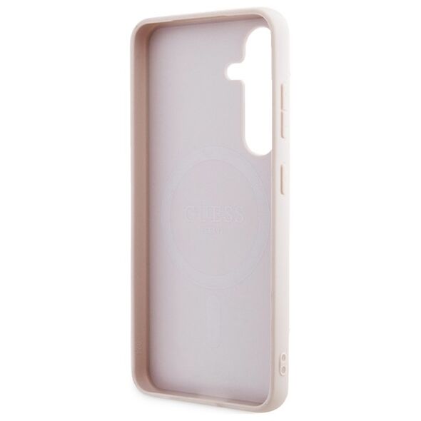 Guess case for Samsung Galaxy S24 GUHMS24SG4GFRP pink HC MAGSAFE PU 4G RING CLASSIC LOGO 3666339241513