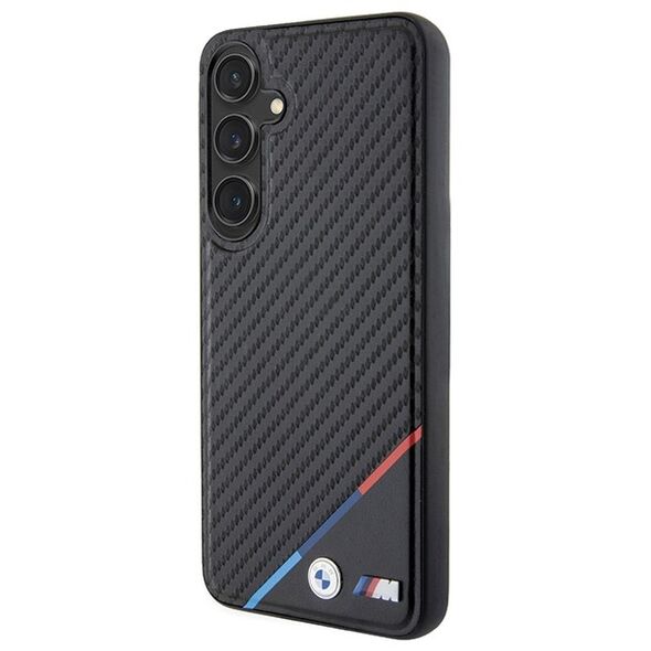BMW case for Samsung Galaxy S24 black Carbon Tricolor Line MagSafe 3666339242688