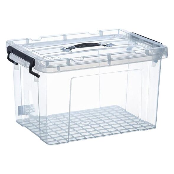 Bormann Elite Bpc2275 Bormann Elite Bpc2275 Κουτί Αποθήκευσης Πλαστικό 50l, Διάφανο με Καπάκι και Χερούλια, 48x33.5x28.5cm 066149 έως 12 Άτοκες Δόσεις