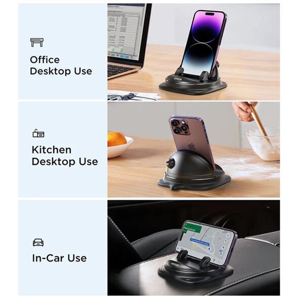 JoyRoom Suction Cup Board Holder - JoyRoom (JR-ZS354) - Black 6956116768393 έως 12 άτοκες Δόσεις