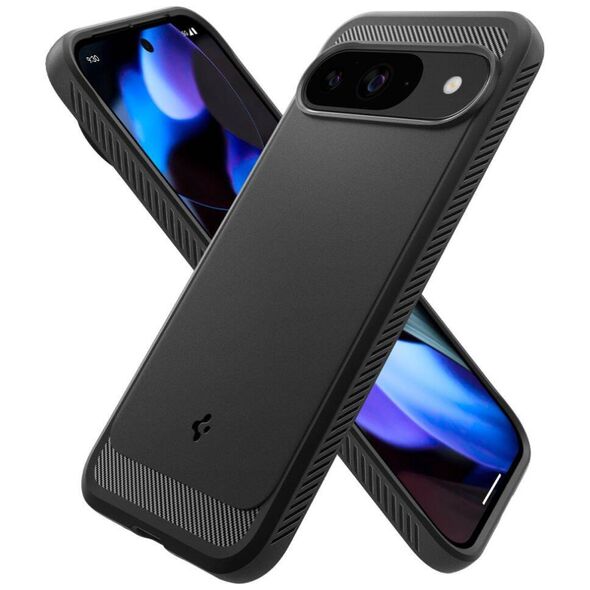 Case for GOOGLE PIXEL 9 / 9 PRO Spigen Rugged Armor Matte black 8809971226349