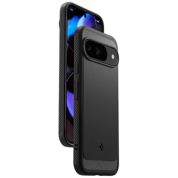 Case for GOOGLE PIXEL 9 / 9 PRO Spigen Rugged Armor Matte black 8809971226349