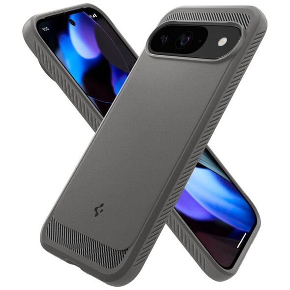 Case for GOOGLE PIXEL 9 / 9 PRO Spigen Rugged Armor Marble gray 8809971227186