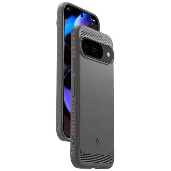 Case for GOOGLE PIXEL 9 / 9 PRO Spigen Rugged Armor Marble gray 8809971227186