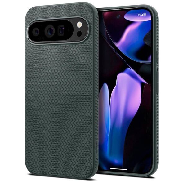 Case GOOGLE PIXEL 9 PRO XL Spigen Liquid Air Abyss green 8809971226561